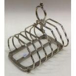 A seven bar silver toast rack. Sheffield. Approx.