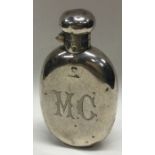 A small silver hip flask . Birmingham. Approx. 94