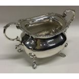 CHESTER: A good heavy silver sugar basin with gadr