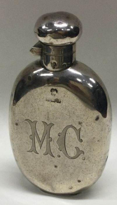 A small silver hip flask . Birmingham. Approx. 94 - Image 2 of 2