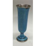 A Continental silver and enamel goblet. Marked to foot. Approx. 51 grams. Est. £100 - £150.