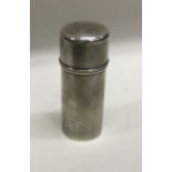A silver soap tube holder. London 1901. By Deakin and Francis. Approx.25 grams. Est. £100 - £150.