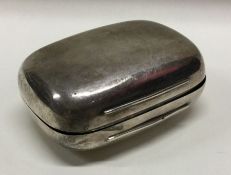 A Victorian silver soap box. London 1869. By Thomas Johnson. Approx. 100 grams. Est. £200 - £300.