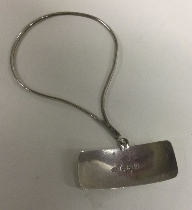 PETER AND ANN BATEMAN: A silver wine collar for ‘Sherry. London 1818. Approx. 11 grams. Est. £ - Image 2 of 2