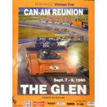 An unframed unmounted motor racing advertising pos