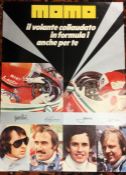 A 'Momo' Italian motor racing advertising poster b