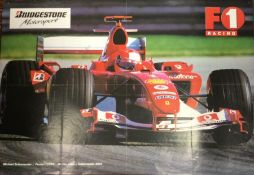 A Bridgestone Motorsport F1 Racing double sided po