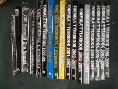 BOOKS: FORMULA 1: YEARBOOK 1995, 97/98-04/05, 06/07-08/09 plus 1 duplicate, plus Formula 1 Annual