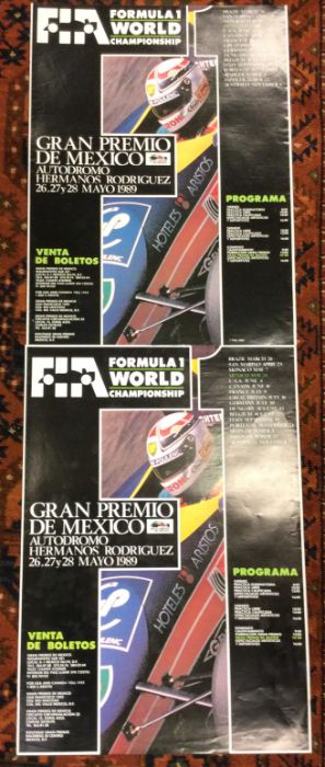 Three various Formula 1 World Championship posters