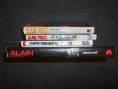 BOOKS: HAMILTON, M: Alain Prost signed, plus 3 others (4). Est. £20 - £30.