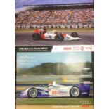 An Audi double sided motor racing advertising post