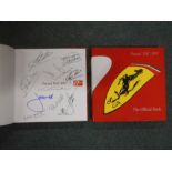 BOOKS: FERRARI: Ferrari 1947-1997, 1998, 2 copies, 1 with 10 signatures, incl. J. Ickx, P. Hill,