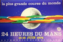 An unframed unmounted 24 Heures Du Mans of 15th -