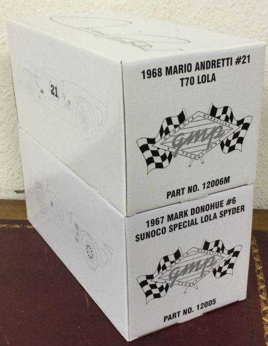 GMP: Two 1:18 scale boxed model racing cars. Est. - Image 2 of 2