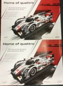 Two unframed umounted advertsing posters for Audi