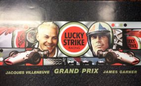 A 'Lucky Strike Racing' Grand Prix advertising pos