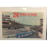 A 24 Heures Du Mans motor racing poster for 9th -