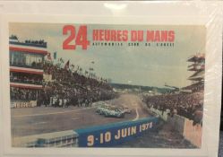 A 24 Heures Du Mans motor racing poster for 9th -