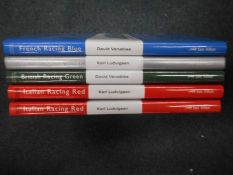 BOOKS: RACING COLOURS: 5 titles from 'Racing Colours' series incl. 1 duplicate. Est. £30 - £40.