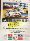 A German motor racing advertising poster entitled