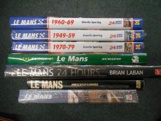 BOOKS: LABAN, B: Le Mans 24 Hours plus SPURRING, Q: Le Mans 3 vols. plus 2 others (7). Est. £30 - £