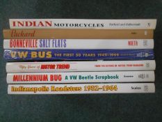 BOOKS: SCALZO, J: Indianapolis Roadsters 1952-1964, 1999, plus 6 others (7). Est. £30 - £40.