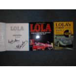 BOOKS: LOLA: STARKEY, J: Lola The Illustrated History 1957 to 1977, 1998, plus PRATLEY, D: Lola's