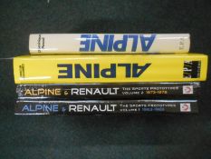 BOOKS: RENAULT: SMITH, R: Alpine & Renault 2 vols. plus DESCOMBES, C: Alpine Label Bleu plus 1 other