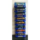 SCALEXTRIC: Eight various boxed model racing cars.