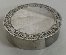 An 18th Century Norwegian silver pepper box. Approx. 30 grams. Est. £120 - £180.