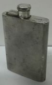 A large engine turned silver flask. Birmingham 1920. Approx. 151 grams.
