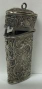 An 18th Century George III silver etui. Approx. 64 grams. Est. £300 - £500.