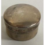 A Victorian silver box with lift-off lid. Birmingham 1899. By George Unite. Approx. 7 grams.