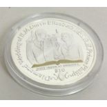 OF ROYAL INTEREST: A silver Diamond Wedding 10 Dollar coin. Approx. 32 grams.