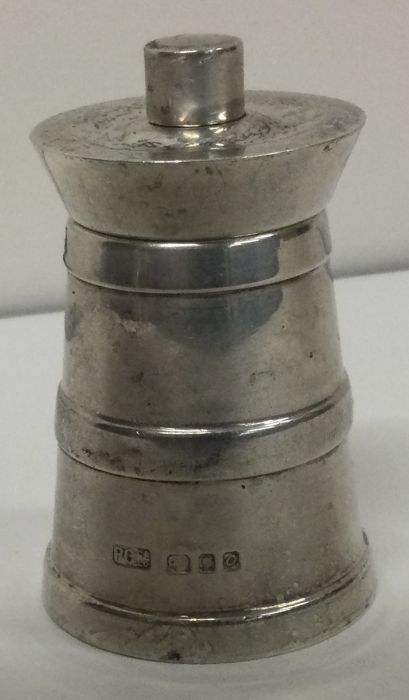 A novelty silver pepper grinder. London 1969. By PC Ltd. Approx. 117 grams. Est. £100 - £150. - Image 2 of 2