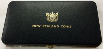 A special issue of New Zealand specimen coins in original box. 1968.