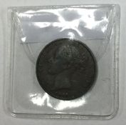 A Queen Victoria Farthing. 1850.