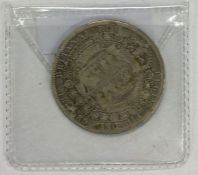 A Queen Victoria Half Crown (coin). 1889.