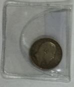 An Edward VII 4D Maundy coin. 1907.