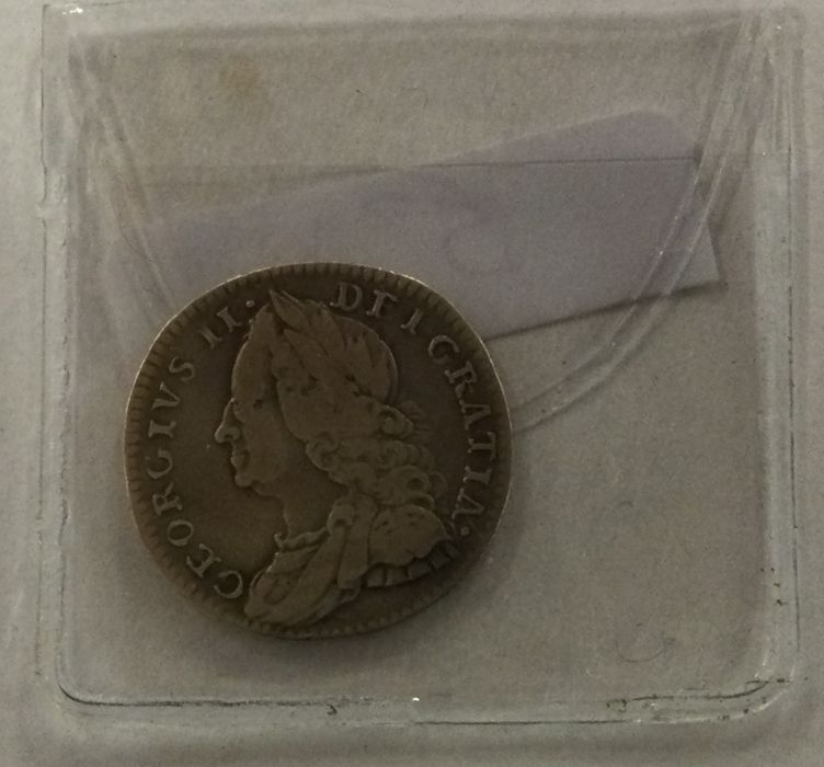 A George II Sixpence. 1758.