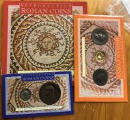 Three lots of Roman reproduction coins.