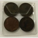 Four Queen Victoria farthings. Two x 1840. 1852. 1857