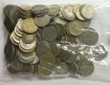 A bag of Spanish coins.