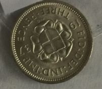 A silver uncirculated 3D. 1937.