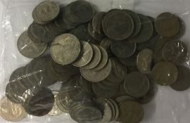 A bag of Cupro-Nickel Five Pence and Ten Pence. Various dates.