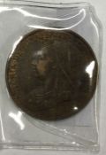 A Queen Victoria Halfpenny 1895.