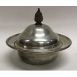 An attractive silver mounted butter dish. Sheffield.