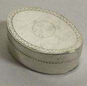A George III hinged silver vinaigrette. London 1801. By Roger Biggs. Approx. 15 grams.