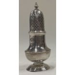 A George III 18th Century silver sugar caster. London 1780. By Thomas Daniell. Approx. 71 grams.