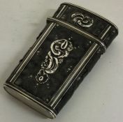 A large and heavy early 19th Century silver etui. Approx. 81 grams.